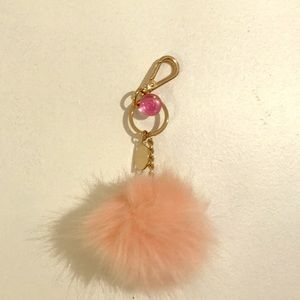 Pink furball keychain!